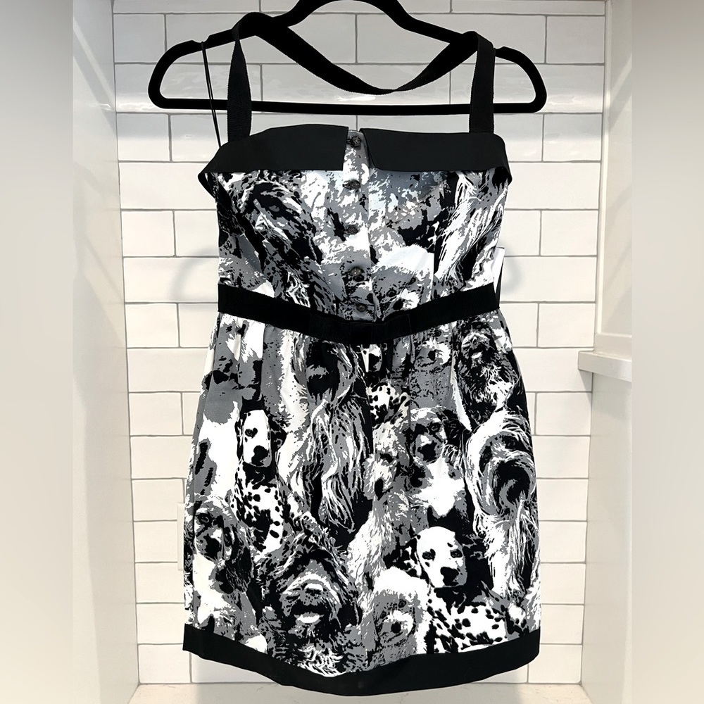 M Missoni ‘Dog Faces’ Cotton Tulip Halter Dress.